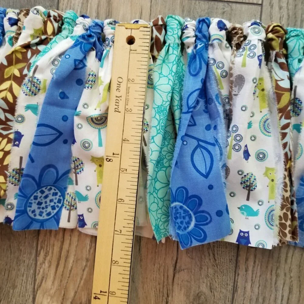 Fabric Banner Wall Hanging | Cubicle Decor, Fabric Garland | Forest Animals | 7’